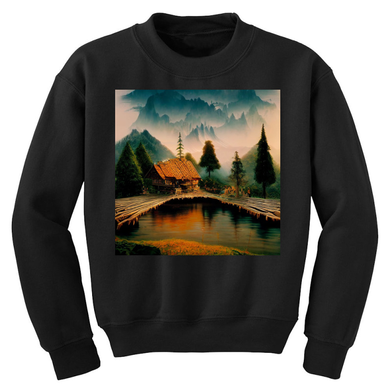 Calm River 1666 Youth Sweatshirt | Artistshot