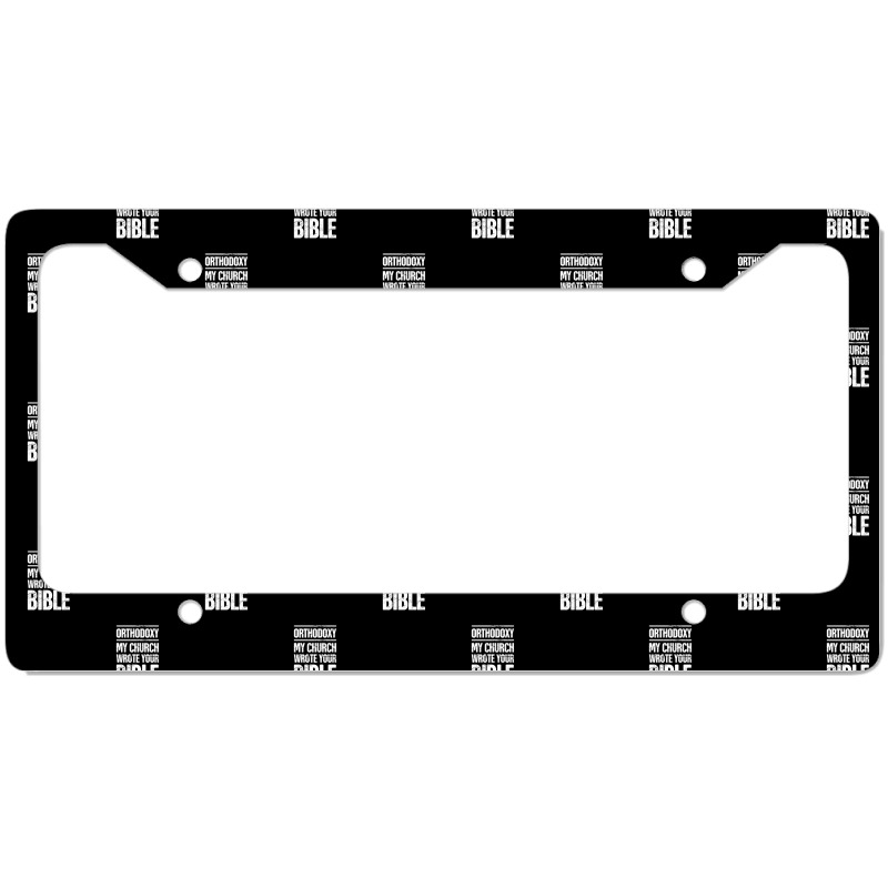 Greek Orthodox  Eastern Orthodox   Bible License Plate Frame | Artistshot