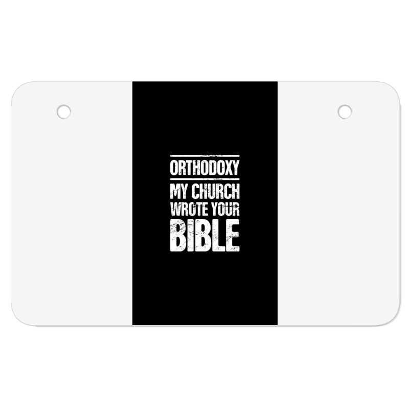 Greek Orthodox  Eastern Orthodox   Bible Atv License Plate | Artistshot