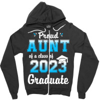 Proud Aunt Of A Class Of 20 Graduate Funny Senior Zipper Hoodie | Artistshot