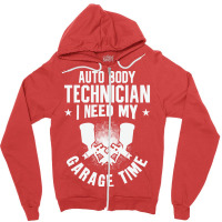 Auto Body Technician Vehicle Repair Car Maintenanc Zipper Hoodie | Artistshot