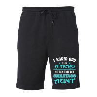 God Sent Me A Hero Smartass Aunt Cool Fleece Short | Artistshot