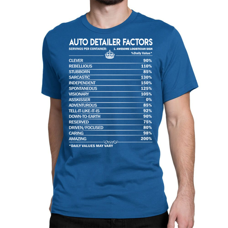 Auto Detailer T  Daily Factors 2 Gift Item Tee Classic T-shirt | Artistshot