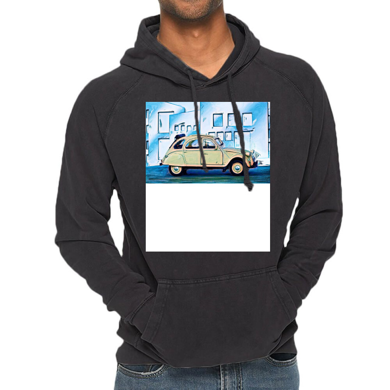 French Car 2cv Red Vintage Hoodie | Artistshot