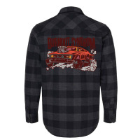 Cool Muscle Car Burnout Yellow Flannel Shirt | Artistshot