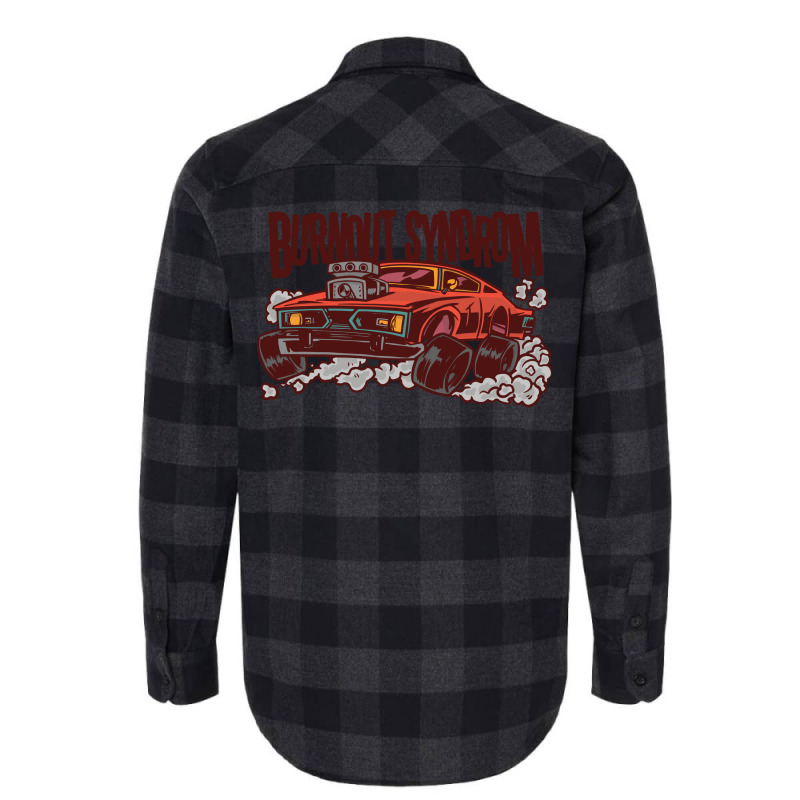 Cool Muscle Car Burnout Yellow Flannel Shirt | Artistshot