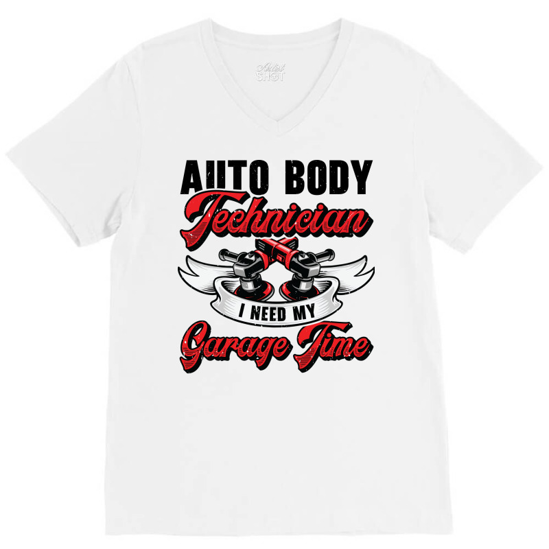 Auto Body Technician Vehicle Repair Car Maintenanc V-neck Tee | Artistshot