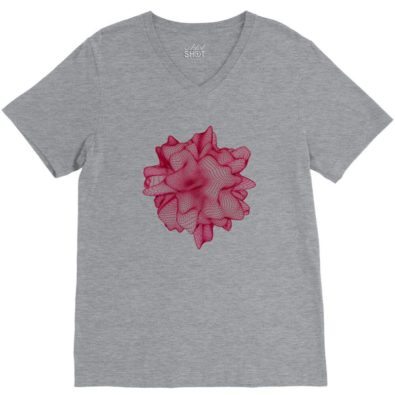 3d Geometry Nature V-Neck Tee by klarieafcerf | Artistshot