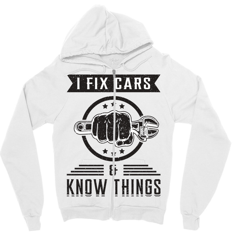 Mechanic Car Mechanical Mechanics Sayings Gift Hip Zipper Hoodie | Artistshot