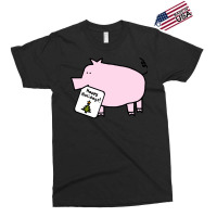 Cute Christmas Pig Says Happy Holidays Love Exclusive T-shirt | Artistshot