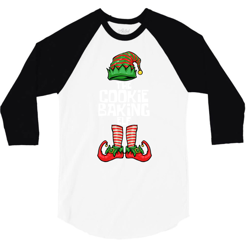 Christmas Cookie Baking Elf Music 3/4 Sleeve Shirt by bonitamella8 | Artistshot