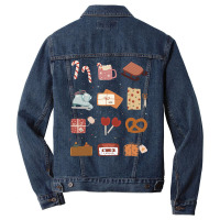 Christmas Doodles Trending Men Denim Jacket | Artistshot