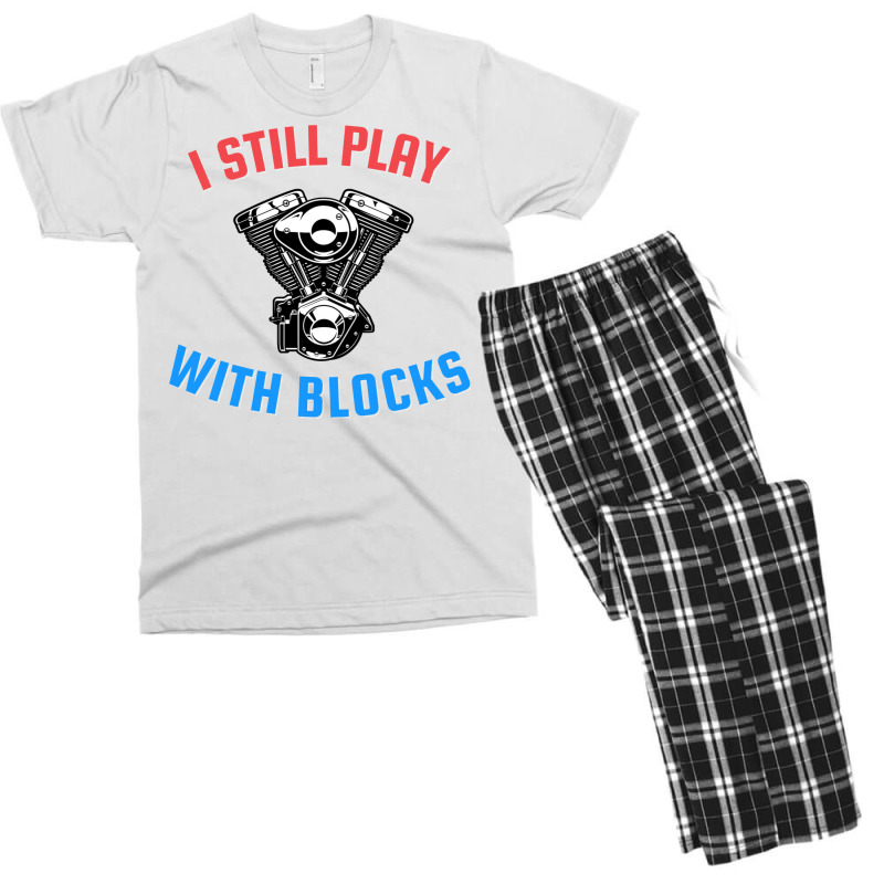 I Still Play With Blocks Music Men's T-shirt Pajama Set | Artistshot