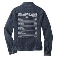 Digital Marketing Manager T  Digital Marketing Man Ladies Denim Jacket | Artistshot