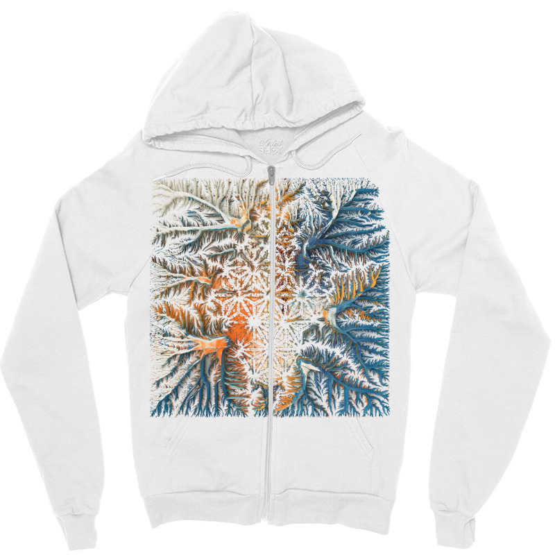 Alghorithmically Generated Landscape Music Zipper Hoodie | Artistshot