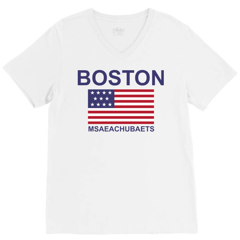 Boston Msaeachubaets V-neck Tee | Artistshot