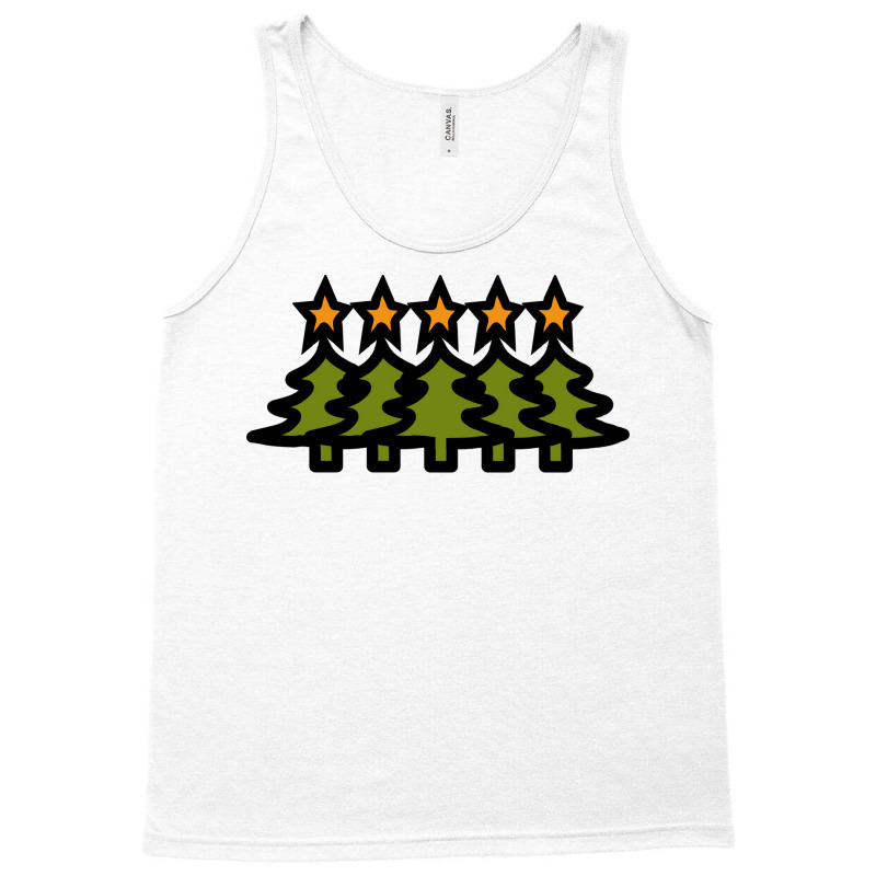 Forest Of Five Minimal Christmas Trees Gift Tank Top by zekrinatorer | Artistshot