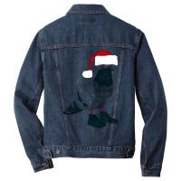 Christmas Pigeon In Santa Hat Men Denim Jacket | Artistshot