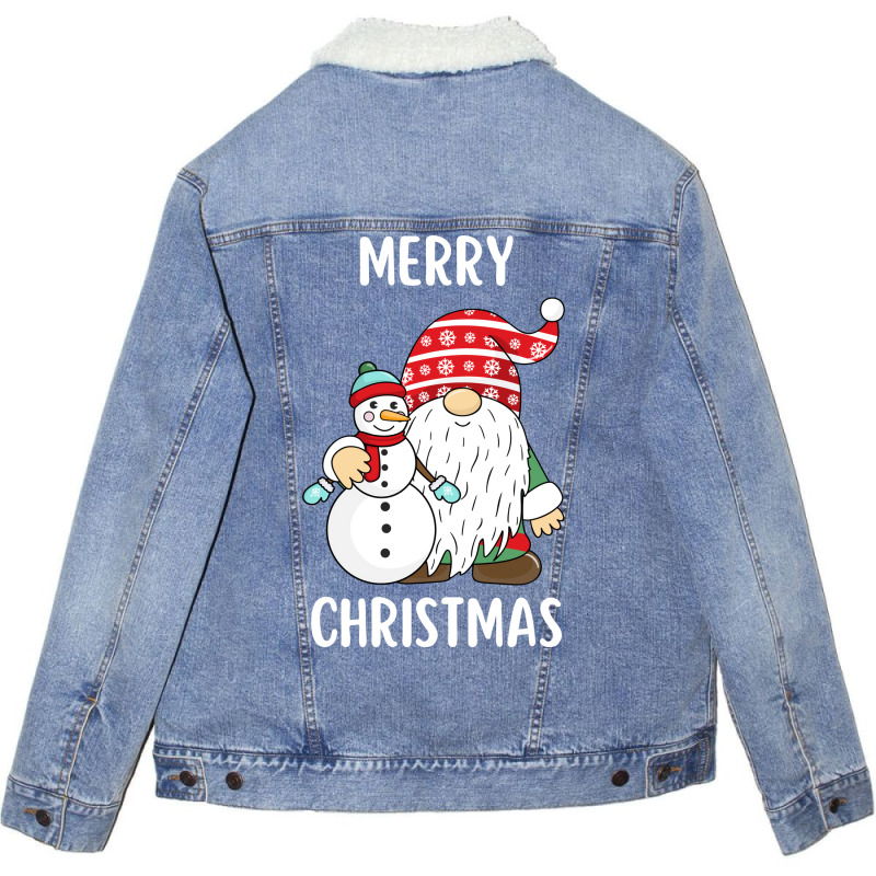 Merry Christmas Funny Christmas  20230216t05351106 Unisex Sherpa-Lined Denim Jacket by bonitamella8 | Artistshot