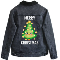 Merry Christmas Funny Christmas  20230216t05351805 Unisex Sherpa-lined Denim Jacket | Artistshot