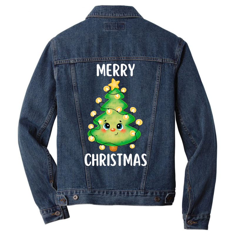 Merry Christmas Funny Christmas  20230216t05351805 Men Denim Jacket by anteneteubeld | Artistshot