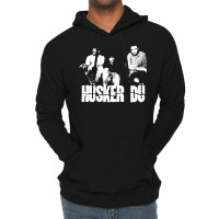 Husker Du   The White Stencil Lightweight Hoodie | Artistshot