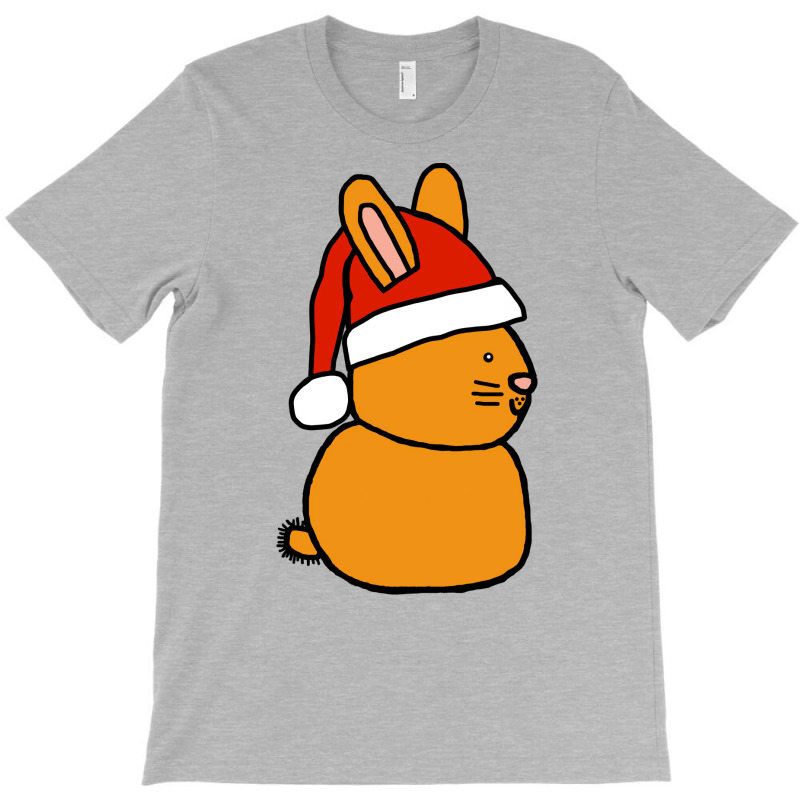 Christmas Bunny Rabbit In A Santa Hat 70s T-shirt | Artistshot