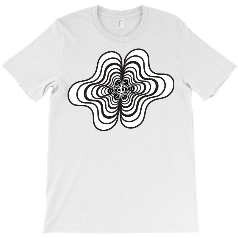 3d Abstract Black White Design 70s T-shirt | Artistshot