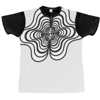 3d Abstract Black White Design 70s Graphic T-shirt | Artistshot