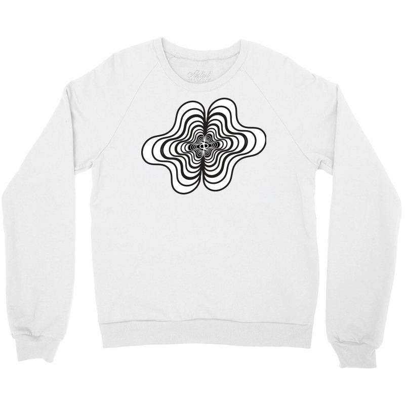 3d Abstract Black White Design 70s Crewneck Sweatshirt | Artistshot