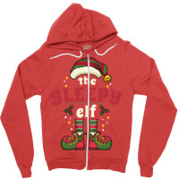 Christmas Sleepy Elf Summer Zipper Hoodie | Artistshot