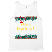 Merry Christmas Hipster Tank Top | Artistshot