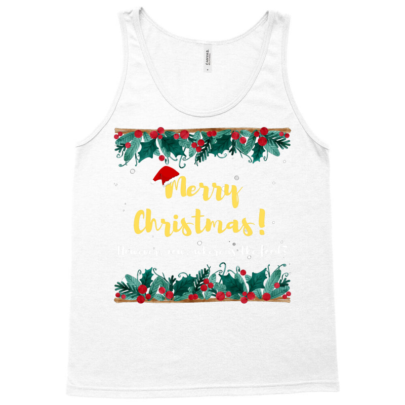 Merry Christmas Hipster Tank Top by zekrinatorer | Artistshot