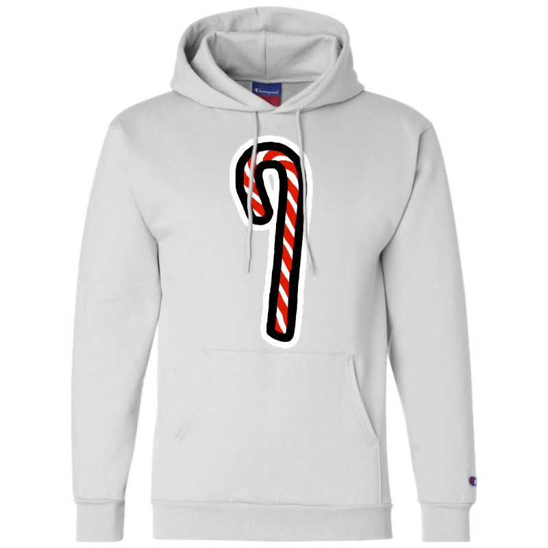 A Candy Cane For Christmas Minimal Art Aesthetic Champion Hoodie by foxalltorperg | Artistshot