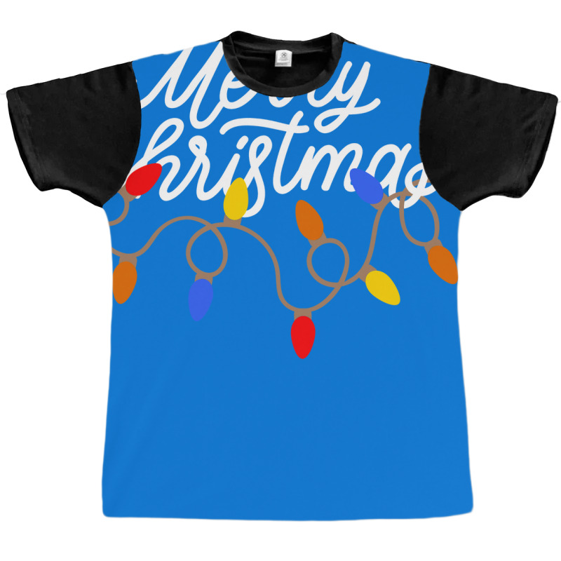 Merry Christmas Lights Trending Graphic T-shirt by zekrinatorer | Artistshot