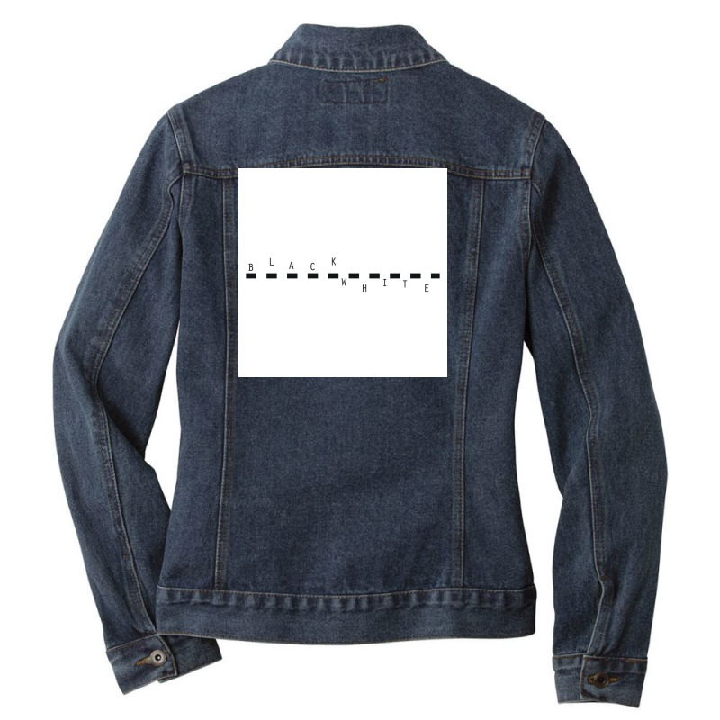 Black & White Ladies Denim Jacket by alf | Artistshot