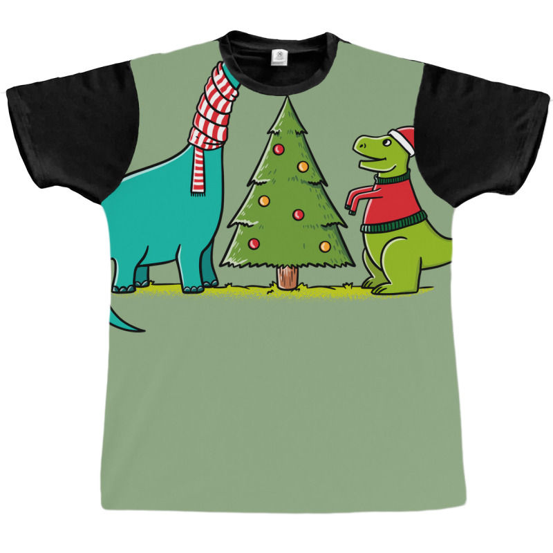 Dinosaurs Christmas Funny Graphic T-shirt | Artistshot