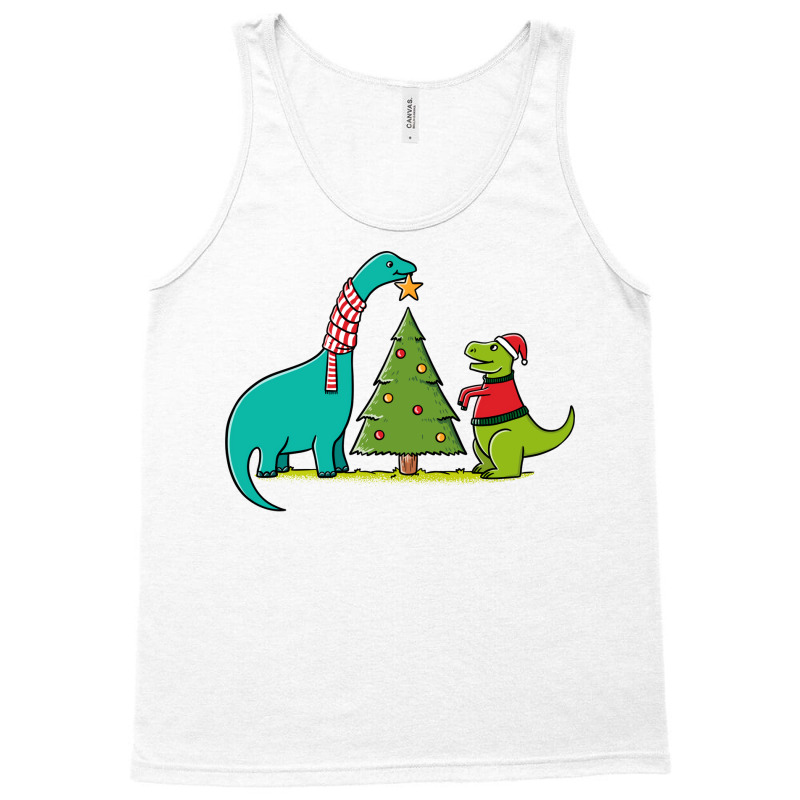 Dinosaurs Christmas Funny Tank Top | Artistshot