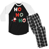 Ho Ho Ho Hippie Men's 3/4 Sleeve Pajama Set | Artistshot