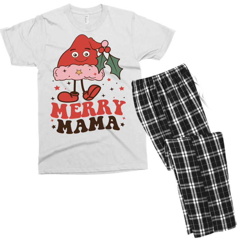 Merry Mama Funny Men's T-shirt Pajama Set by zekrinatorer | Artistshot