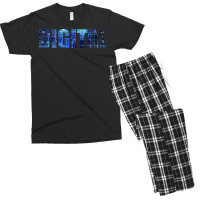 Digital Art Typography Design Hippie Men's T-shirt Pajama Set | Artistshot