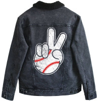 Baseball Is Life Unisex Sherpa-lined Denim Jacket | Artistshot