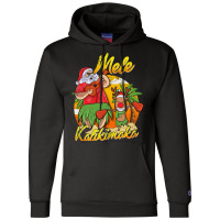 Mele Kalikimaka Santa Hawaiian Christmas In July H Champion Hoodie | Artistshot