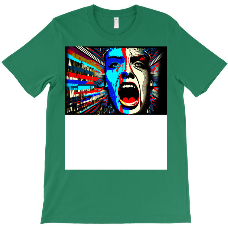 Screaming In Colour Abstract Art T-shirt | Artistshot