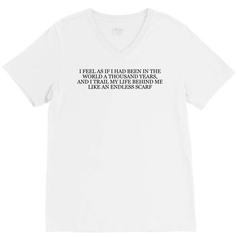 Anton Chekhov Boy Quote V-Neck Tee by beregakoidze1 | Artistshot