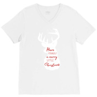 Have Yourself A Merry Little Christmas 70s V-neck Tee | Artistshot