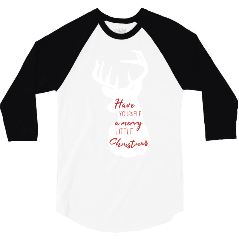 Have Yourself A Merry Little Christmas 70s 3/4 Sleeve Shirt | Artistshot