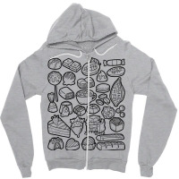 Chocolate Doodles Cocoa Pralines Fudge Zipper Hoodie | Artistshot