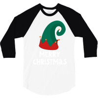 Merry Christmas Funny Christmas  Hipster Nature 3/4 Sleeve Shirt | Artistshot