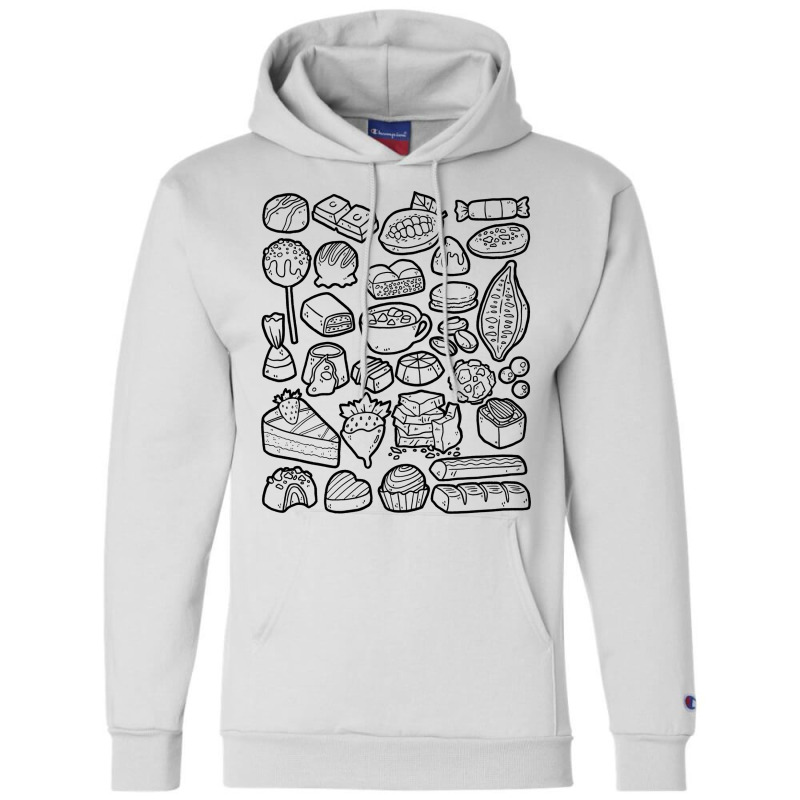 Chocolate Doodles Cocoa Pralines Fudge Champion Hoodie | Artistshot